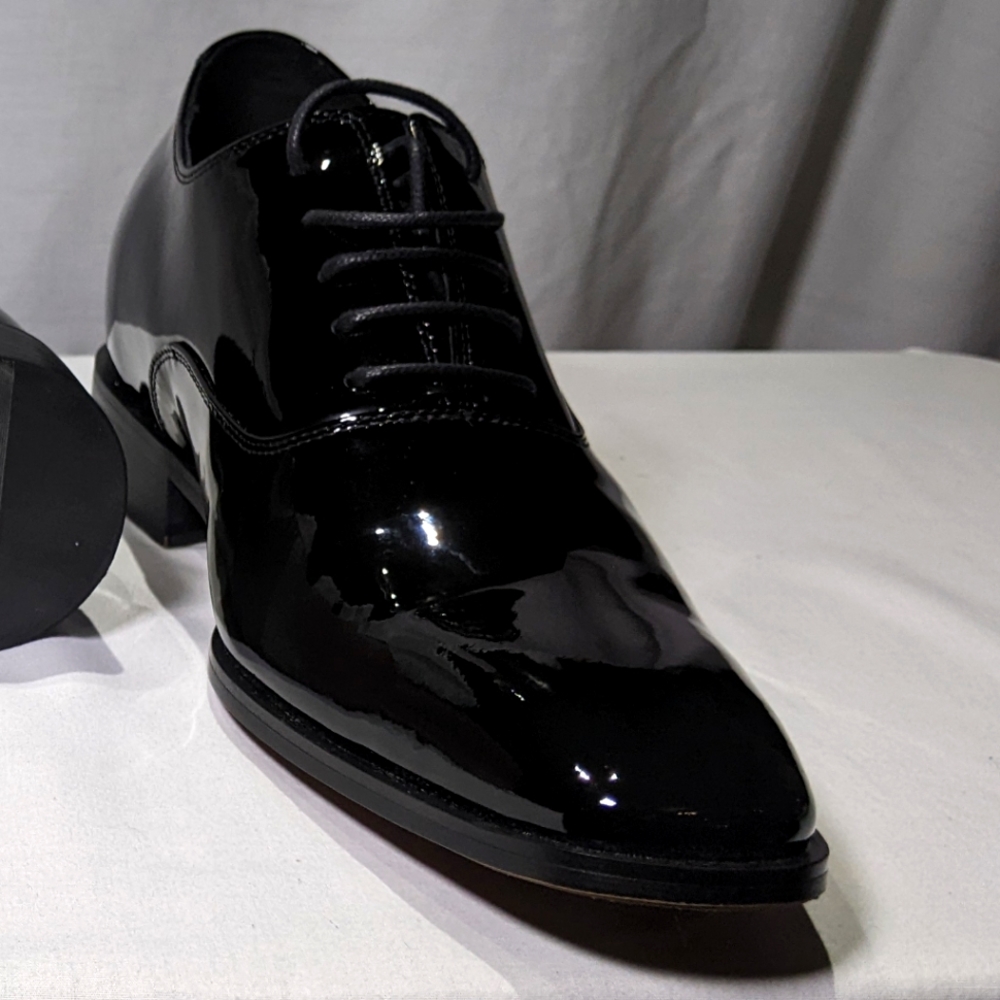 NEW Chamaripa Men's Formal Mirror Black Shoe sz 7.5 black